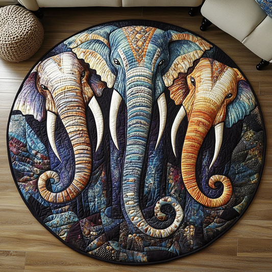 Majestic Path Quilted Round Mat NCU0VH5515