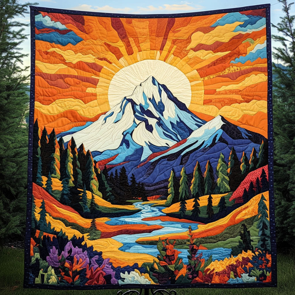 Majestic Peaks Quilted Blanket NCU0NT4429