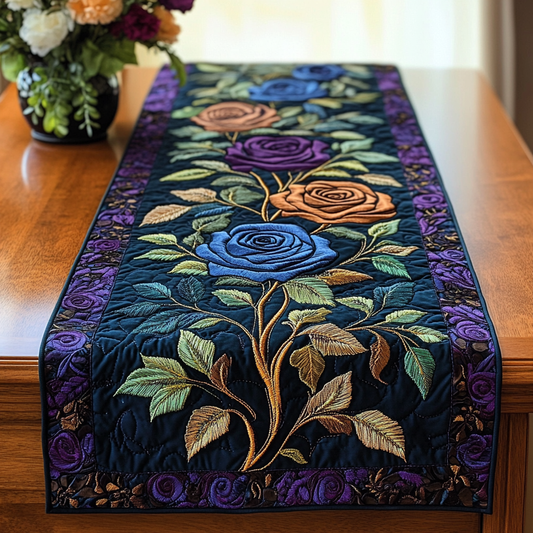 Majestic Petals Quilted Table Runner NCU0VL1425