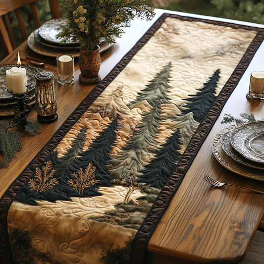 Majestic Pines Quilted Table Runner NCU0DV5285