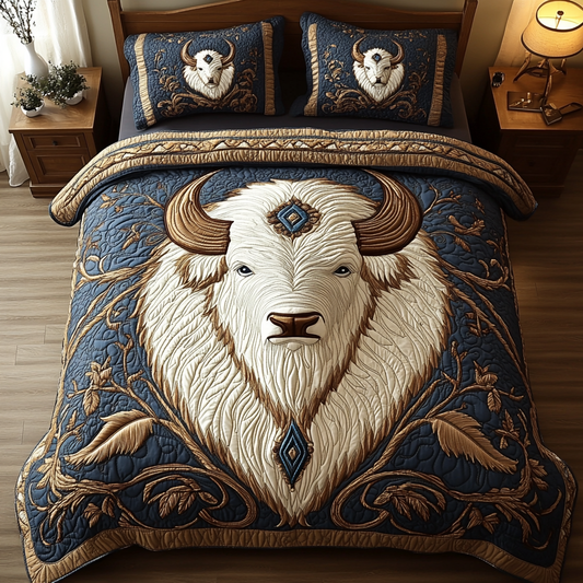 Majestic Plains 3-Piece Quilted Bedding Set NCU0DV2415
