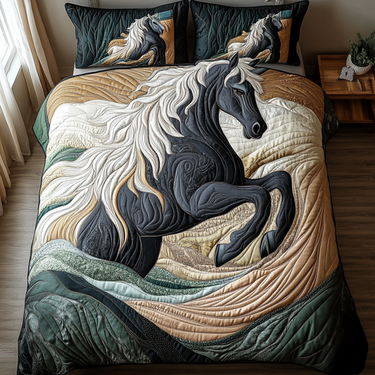 Majestic Ride 3-Piece Quilted Bedding Set NCU0DK7298
