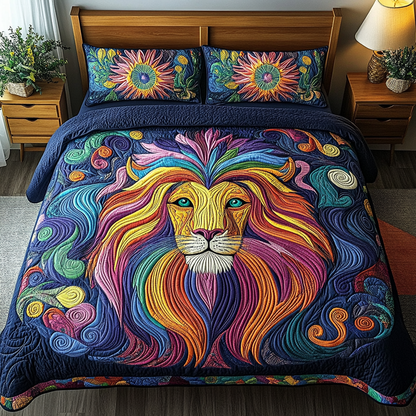 Majestic Roar 3-Piece Quilted Bedding Set NCU0DK4376