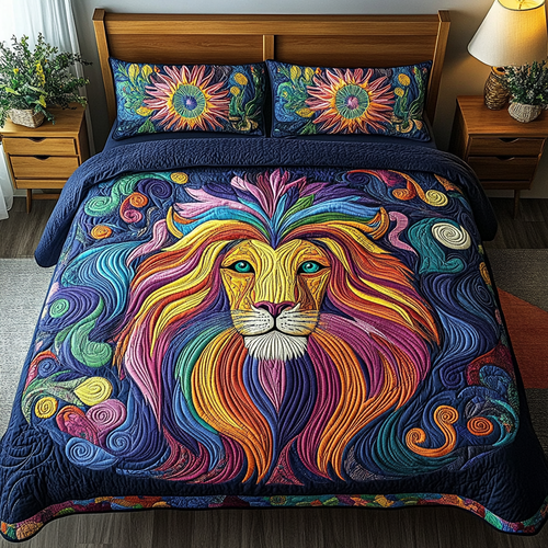 Majestic Roar 3-Piece Quilted Bedding Set NCU0DK4376