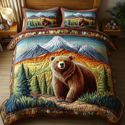 Majestic Roar 3-Piece Quilted Bedding Set NCU0DK5388