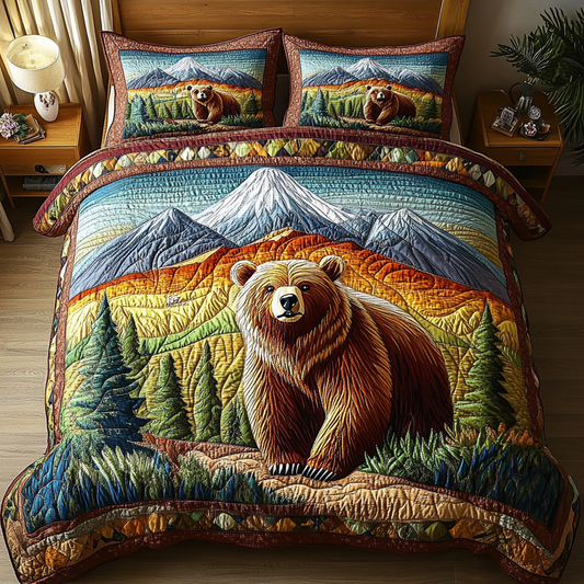 Majestic Roar 3-Piece Quilted Bedding Set NCU0DK5388