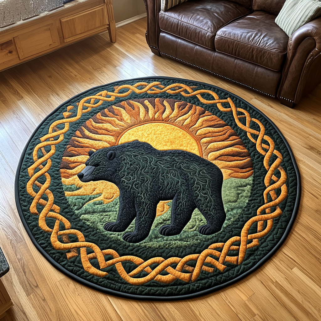 Majestic Roar Quilted Round Mat NCU0DK4907