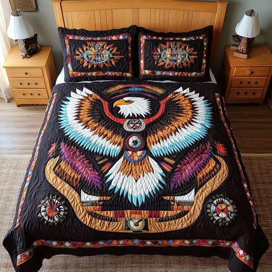 Majestic Sky King 3-Piece Quilted Bedding Set NCU0PT4395