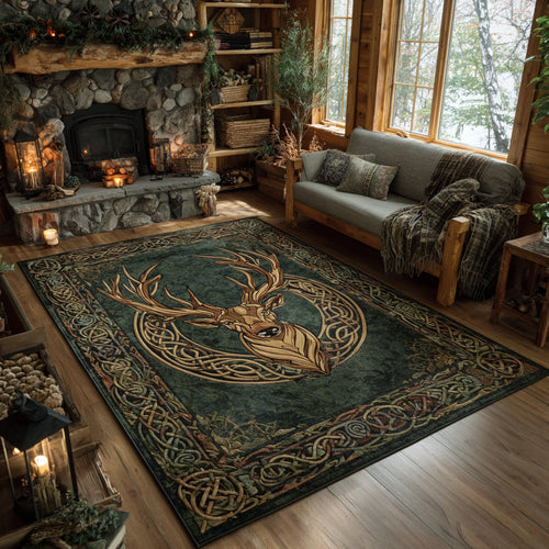 Majestic Stag Area Rug NCU0DV8788