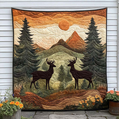 Majestic Stag Quilted Blanket NCU0NT8123