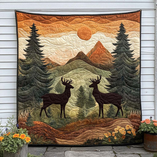 Majestic Stag Quilted Blanket NCU0NT8123
