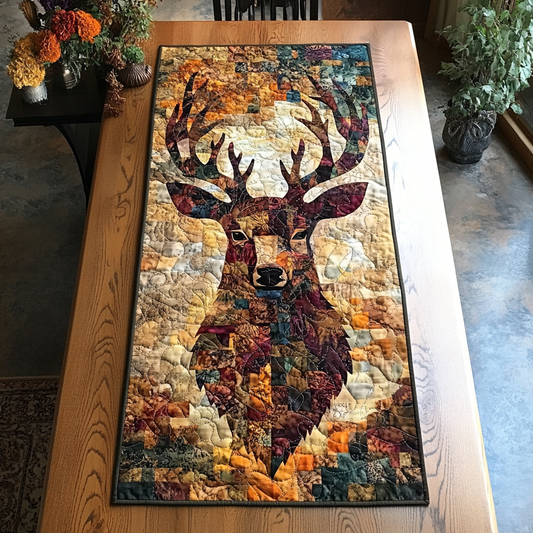 Majestic Stag Quilted Table Runner NCU0DK4811