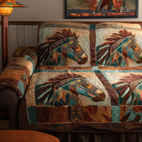 Majestic Steed Quilted Sofa Cover NCU0NT10650