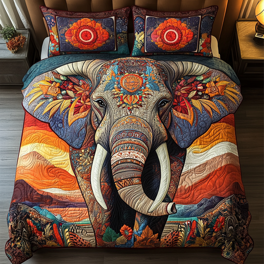 Majestic Trunk 3-Piece Quilted Bedding Set NCU0DK7241