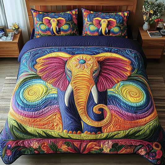 Majestic Tusk 3-Piece Quilted Bedding Set NCU0DK4367