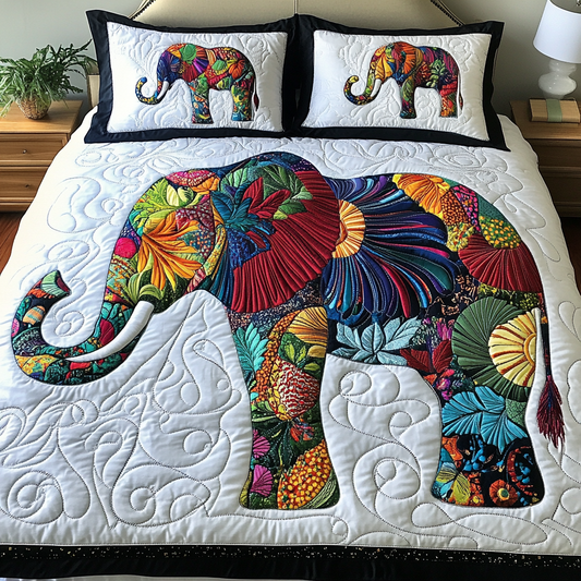 Majestic Tusk 3-Piece Quilted Bedding Set NCU0DK5476