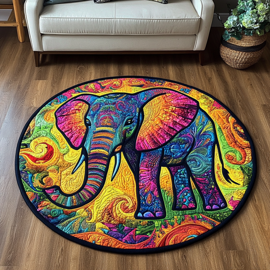 Majestic Tusk Quilted Round Mat NCU0DK4646