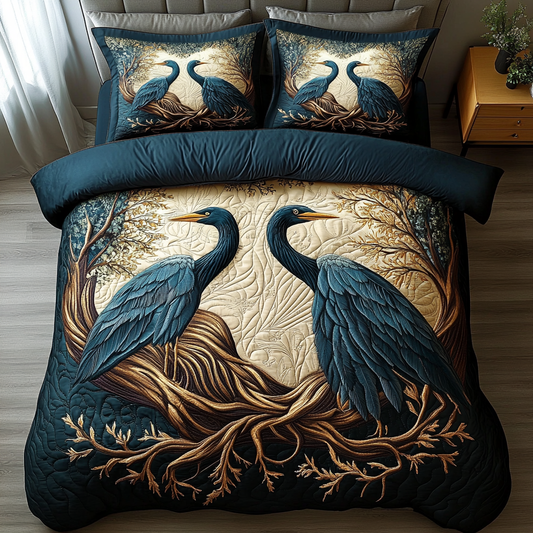 Majestic Waters 3-Piece Quilted Bedding Set NCU0VH2484