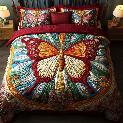 Majestic Wings 3-Piece Quilted Bedding Set NCU0VH2838