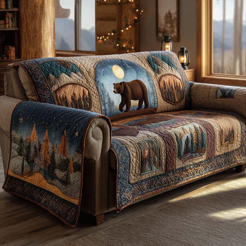 Majestic Woods Quilted Sofa Cover NCU0XD1741