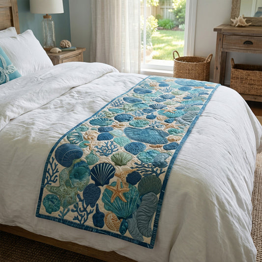 Malibu Mosaic Horizon Quilted Bed Runner NCU0PT11582