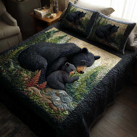 Mama Warmth 3-Piece Quilted Bedding Set NCU0NT7861