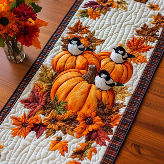 Maple Bird Dance Quilted Table Runner NCU0NT8780