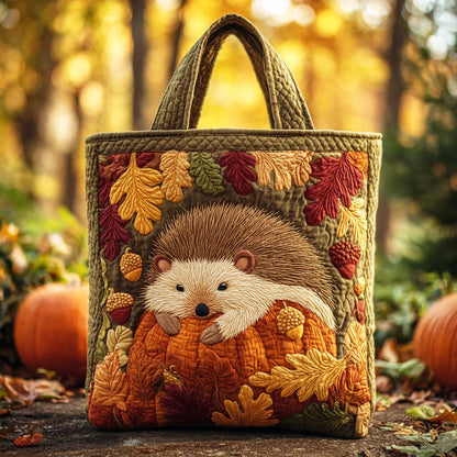 Maple Grove Hedgehog Quilted Tote Bag NCU0TD136