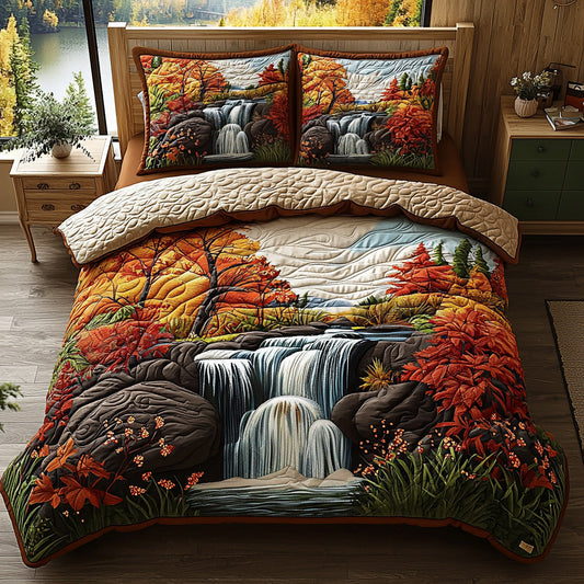 Maple Haven 3-Piece Quilted Bedding Set NCU0DV7029