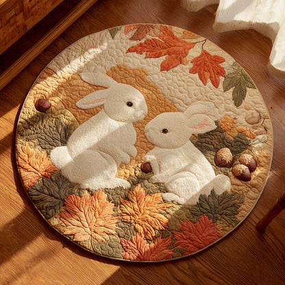 Maple Hop Quilted Round Mat NCU0TD074