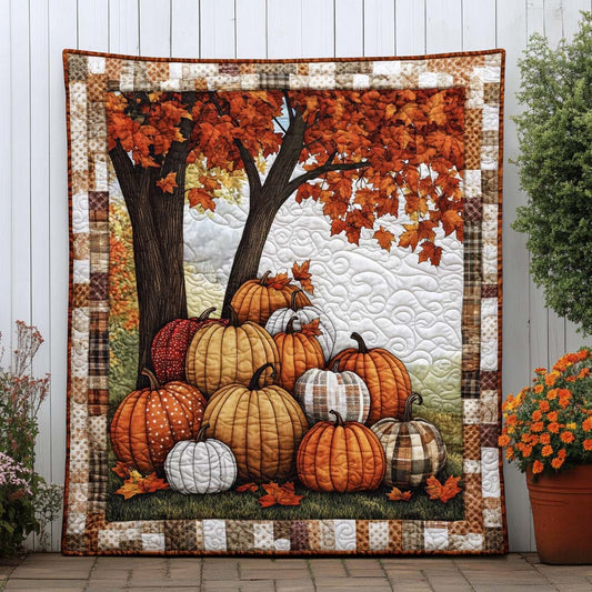 Maple Leaf Kisses Quilted Blanket NCU0NT8428