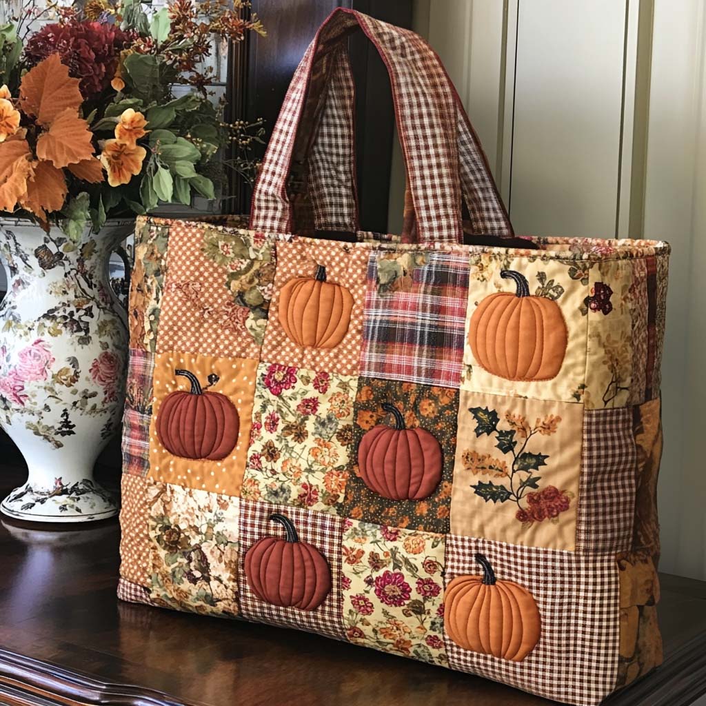 Maple Mood Quilted Tote Bag NCU0NT8896