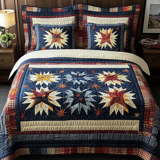 Maple Radiance 3-Piece Quilted Bedding Set NCU0VH2896