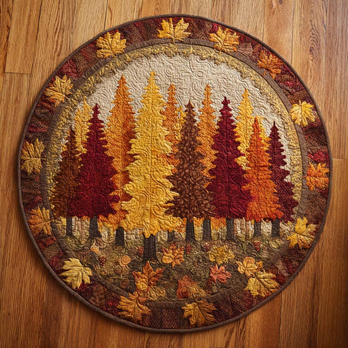 Maple Serenade Quilted Round Mat NCU0TD065