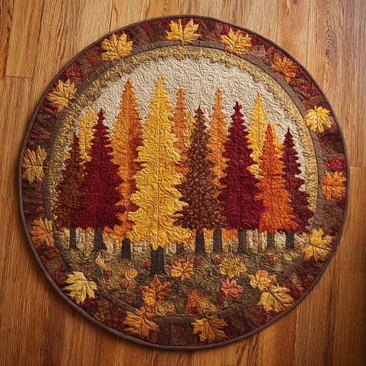 Maple Serenade Quilted Round Mat NCU0TD065