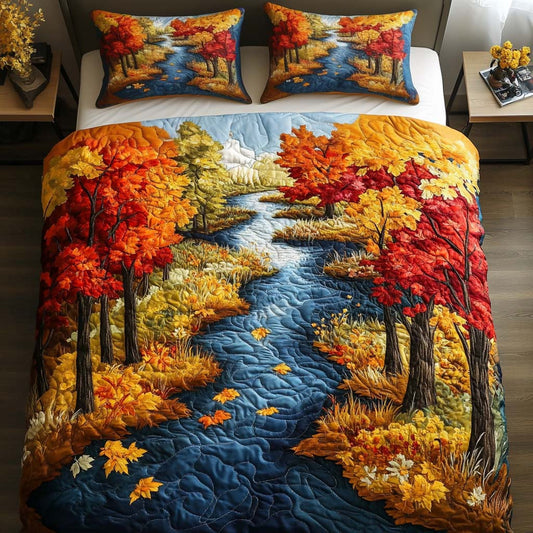 Maple Serenity 3-Piece Quilted Bedding Set NCU0NT8537