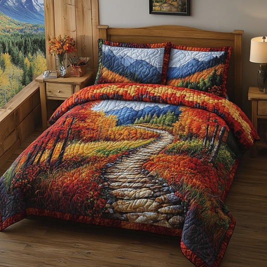 Maple Serenity 3-Piece Quilted Bedding Set NCU0VL2835
