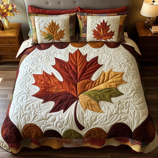Maple Touch 3-Piece Quilted Bedding Set NCU0DK8665
