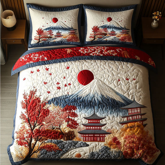 Maple Tranquility 3-Piece Quilted Bedding Set NCU0NT7389