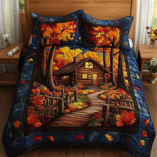 Maple Walk 3-Piece Quilted Bedding Set NCU0NT3658