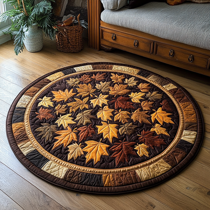 Maple Whirl Quilted Round Mat NCU0DK9507