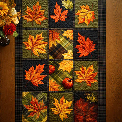 Maple Whisper Path Quilted Table Runner NCU0NT8407