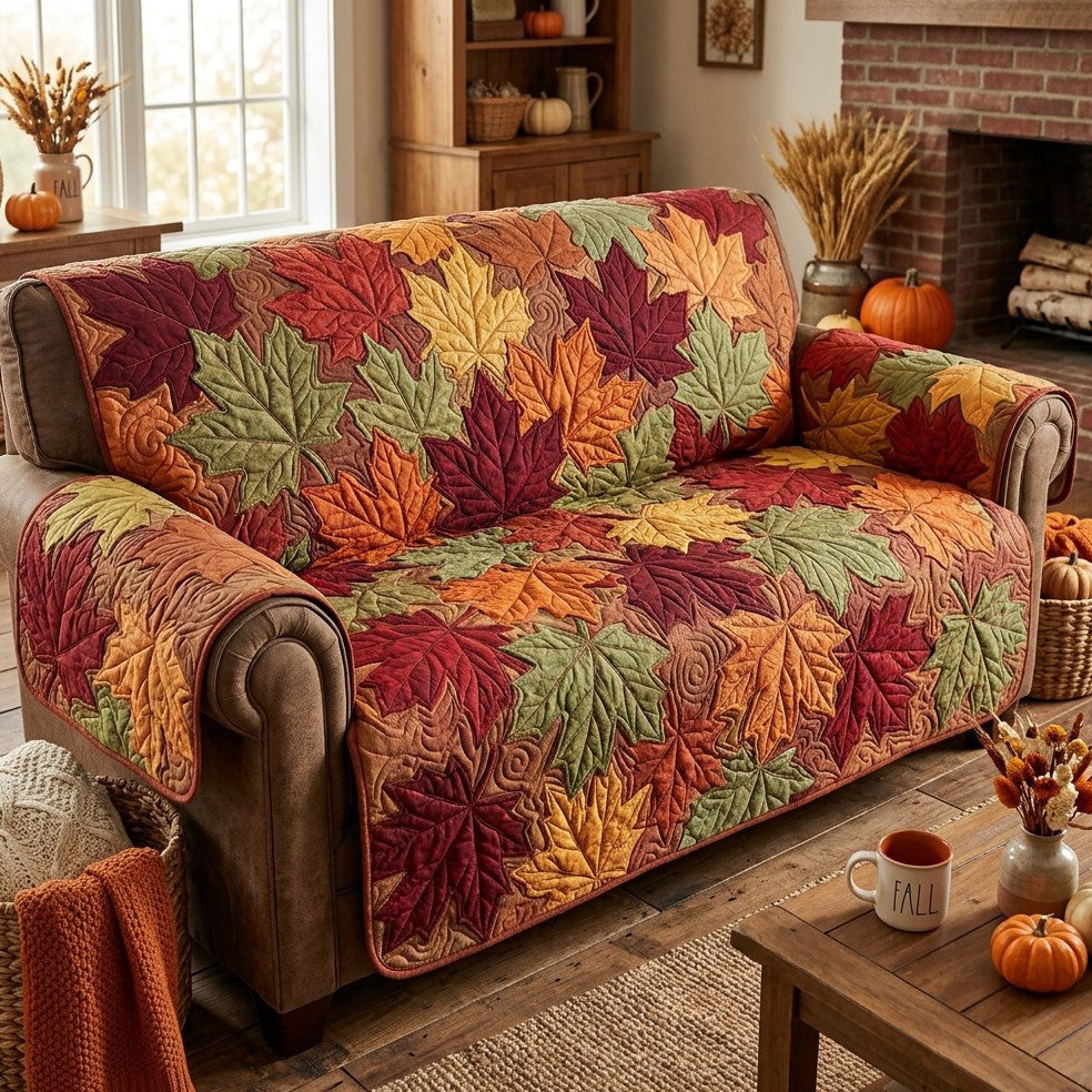 Maple Whisper Quilted Sofa Cover NCU0TV2002