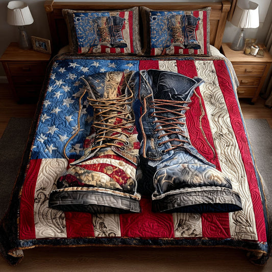 March for Freedom 3-Piece Quilted Bedding Set NCU0PT8828