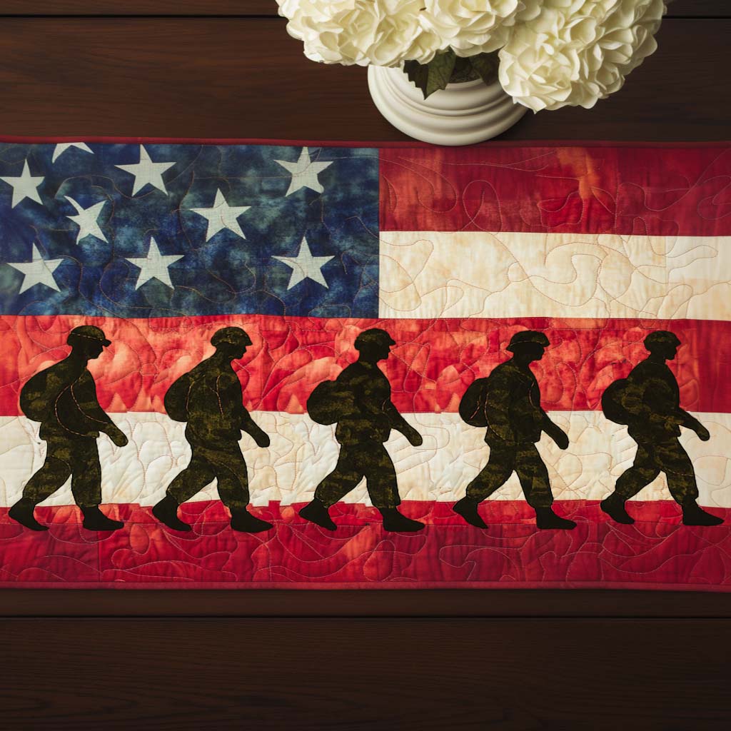 Marching for Freedom Quilted Table Runner NCU0NT8207