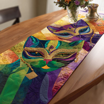 Mardi Cat Quilted Table Runner NCU0NT11809