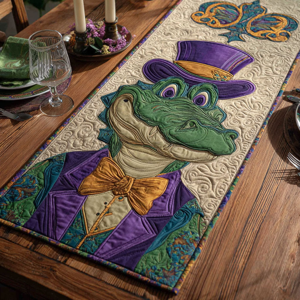 Mardi Gator Quilted Table Runner NCU0PT10976