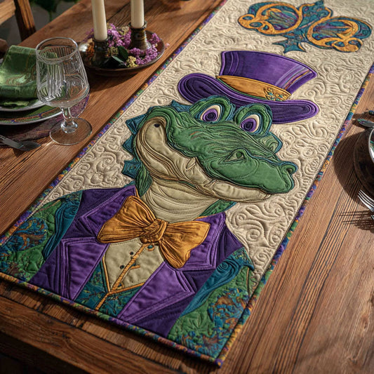 Mardi Gator Quilted Table Runner NCU0PT10976