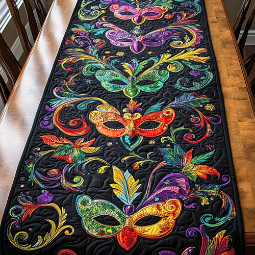 Mardi Glow Quilted Table Runner NCU0DK4006