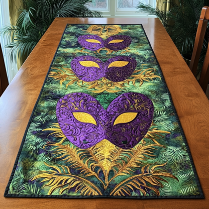Mardi Gras Charm Quilted Table Runner NCU0DK4108